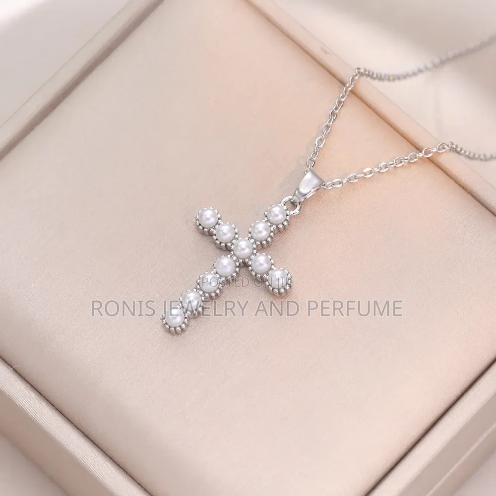 Pearl Cross Necklace