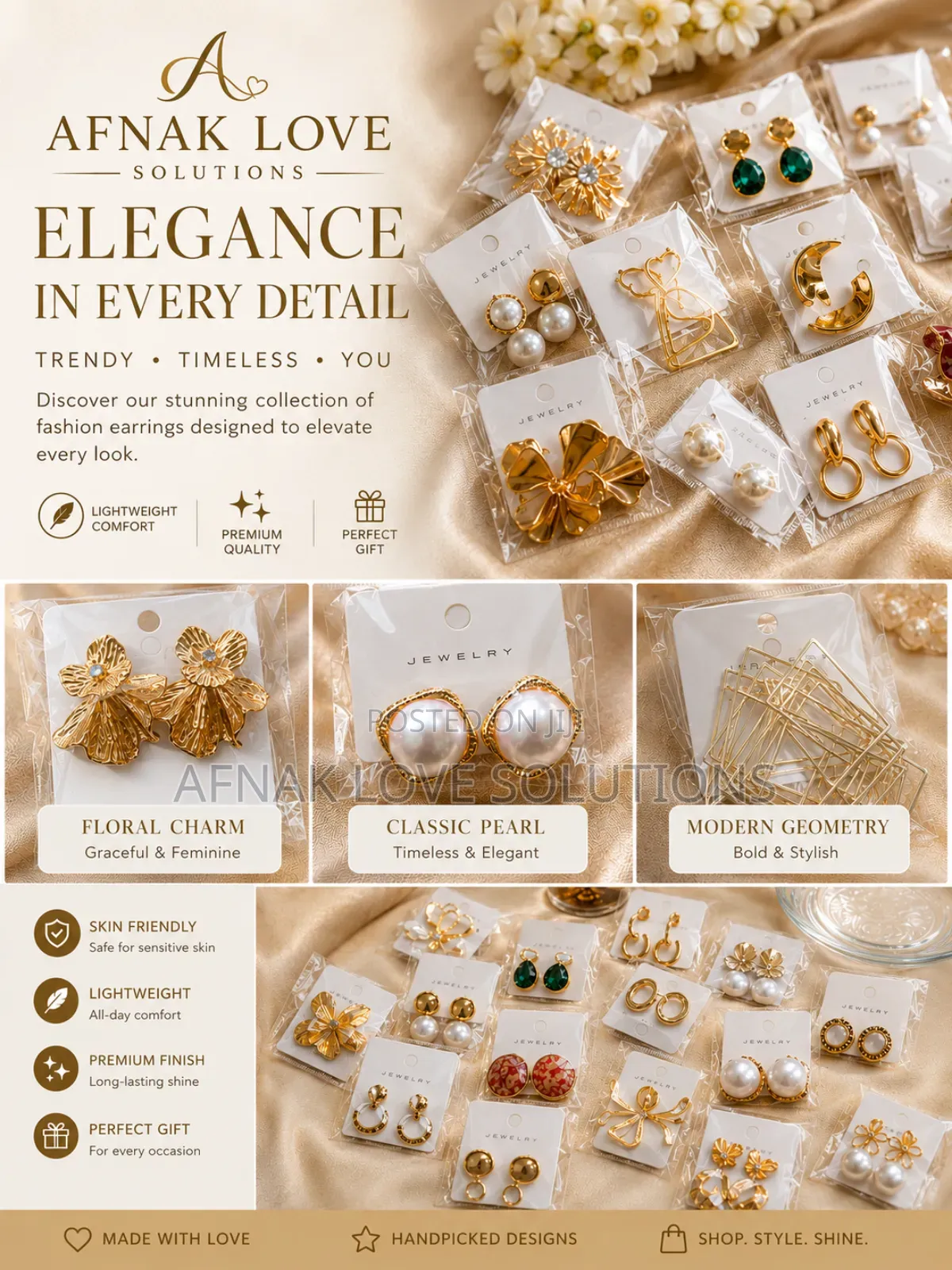 Wholesale and Retail of Classic Earrings