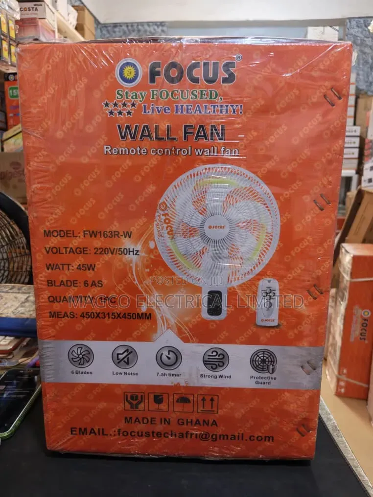 Focus Remote Wall Fan