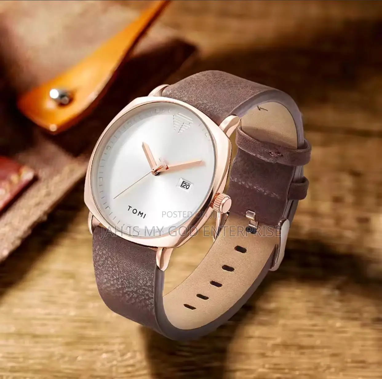 Tomi Mens Luxury Business Leather Watch