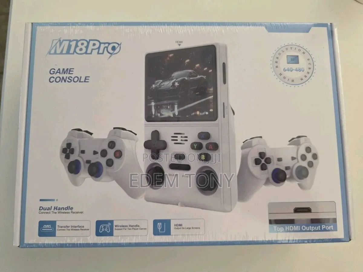 M18pro Handheld Game Console Dual Handle 3.5” Screen With 10000+ Games