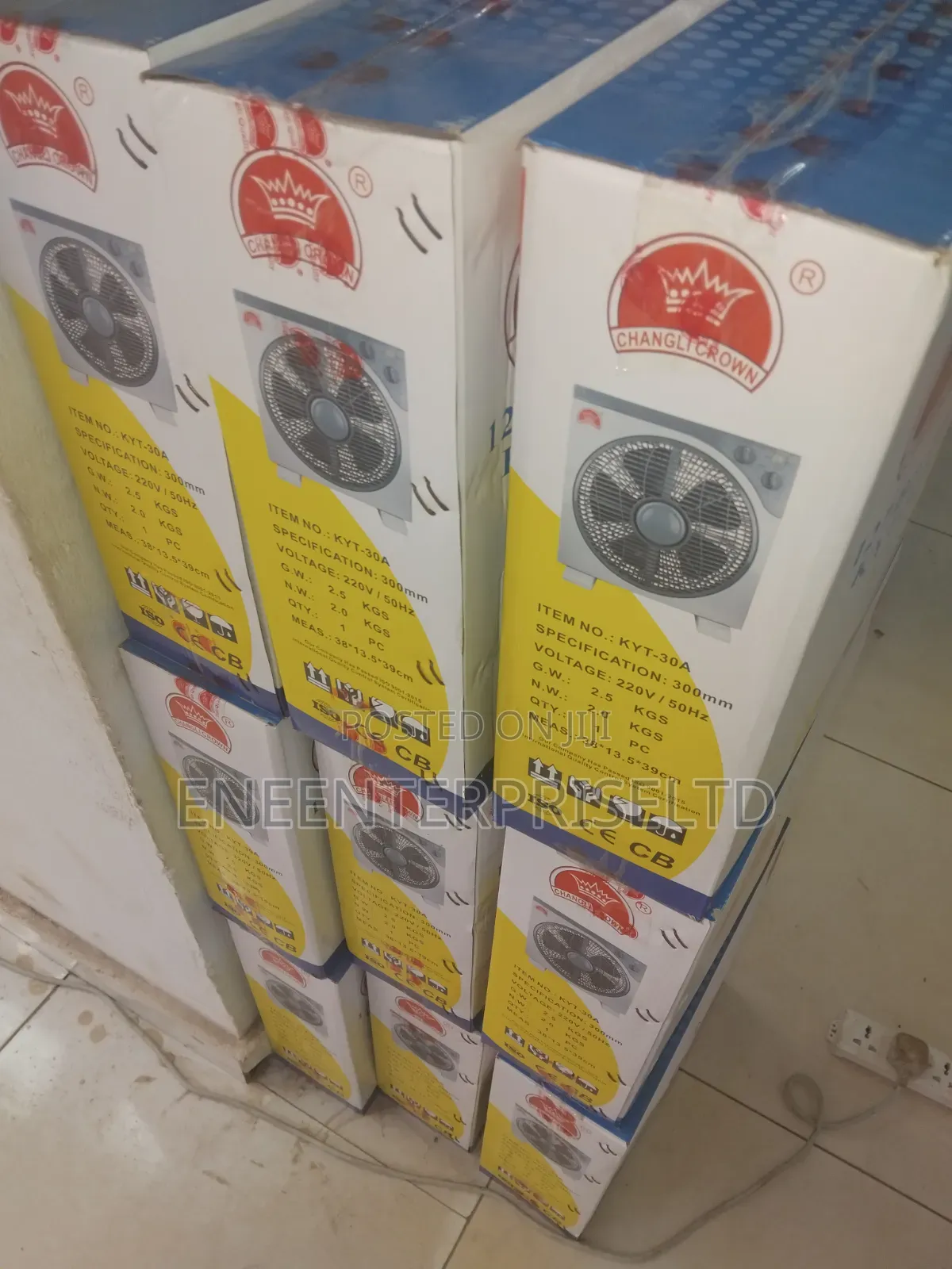 12" Box Table Fan for Sale