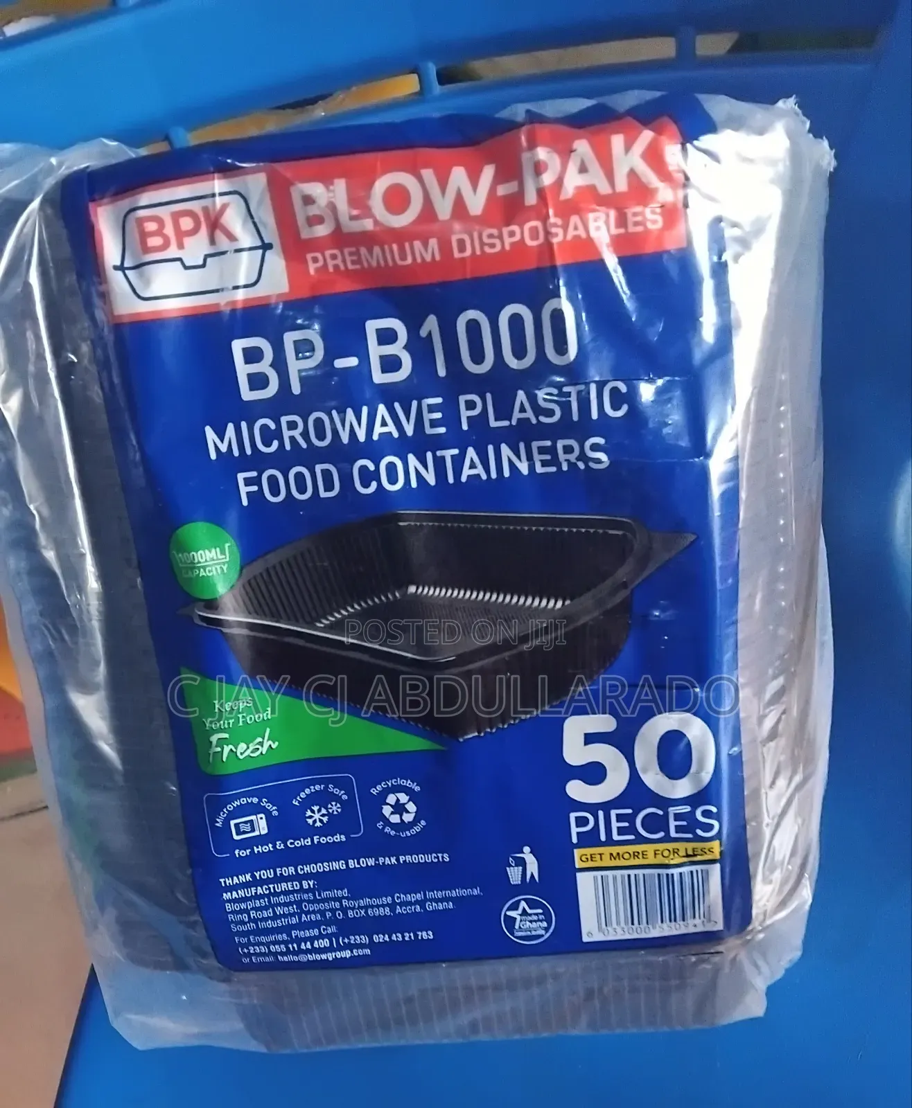 Folding Take Away Blow - Pak 50 Pieces Inpact