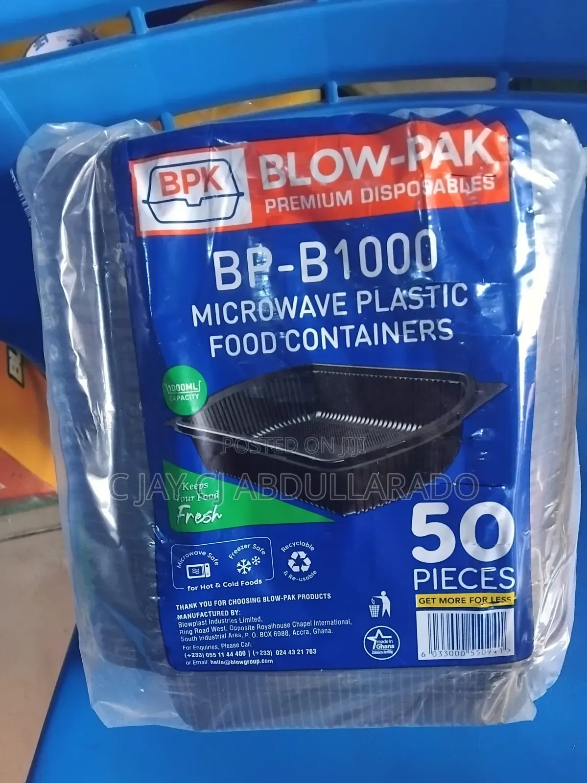 Folding Take Away Blow - Pak 50 Pieces Inpact