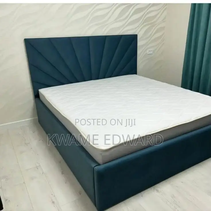 Blue Color Queen Size Bed Frame Available Anytime to Pick Up