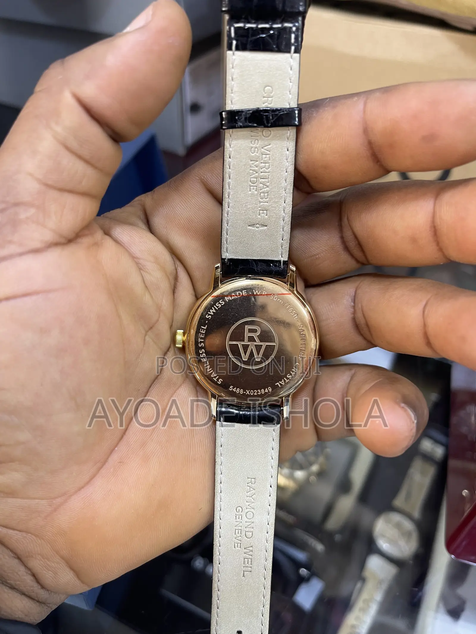 New Raymond Toccata Men's Black Watch - 5488-Pc5-20001