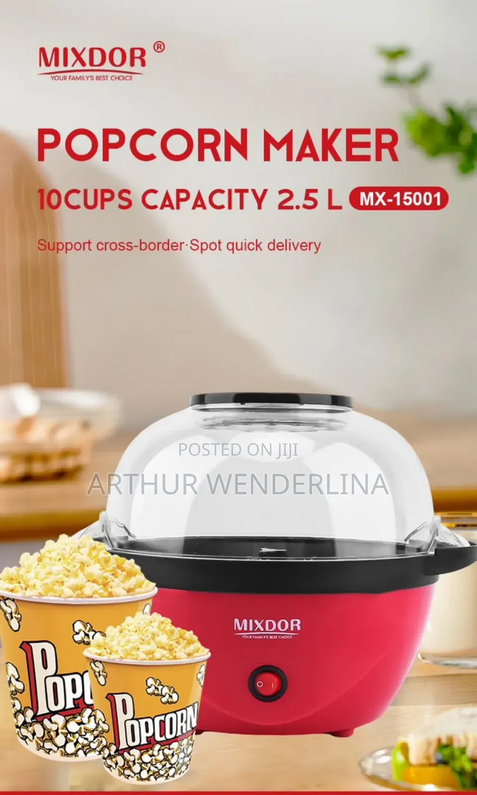Mixdor Porpcorn Maker . 2.5liters