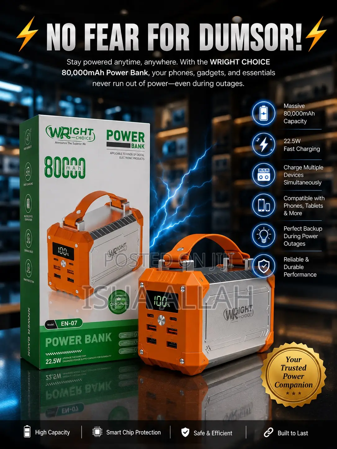 Power Bank 80000 Capacity