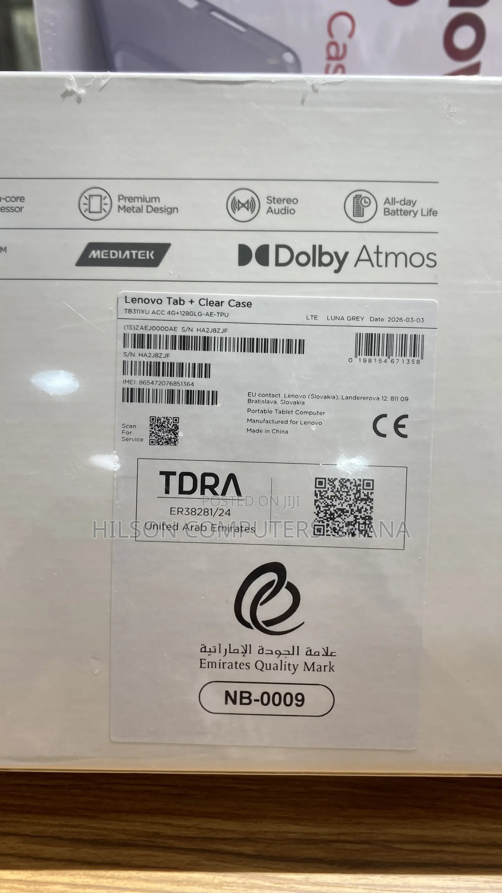 New Lenovo Tab 128 GB Gray