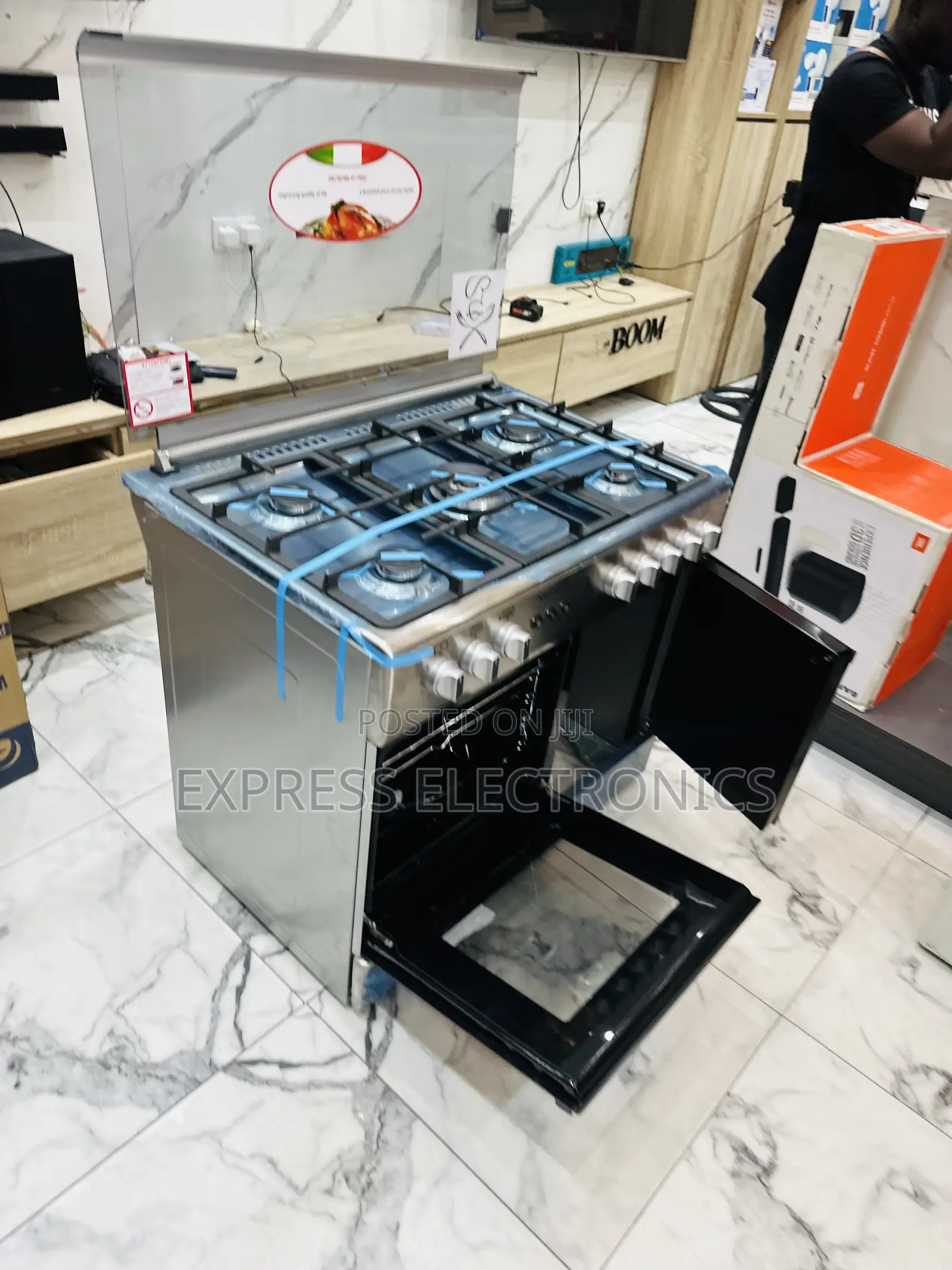 Call and Order for Midea Tech 5burner Oven Rotisserie Sliver