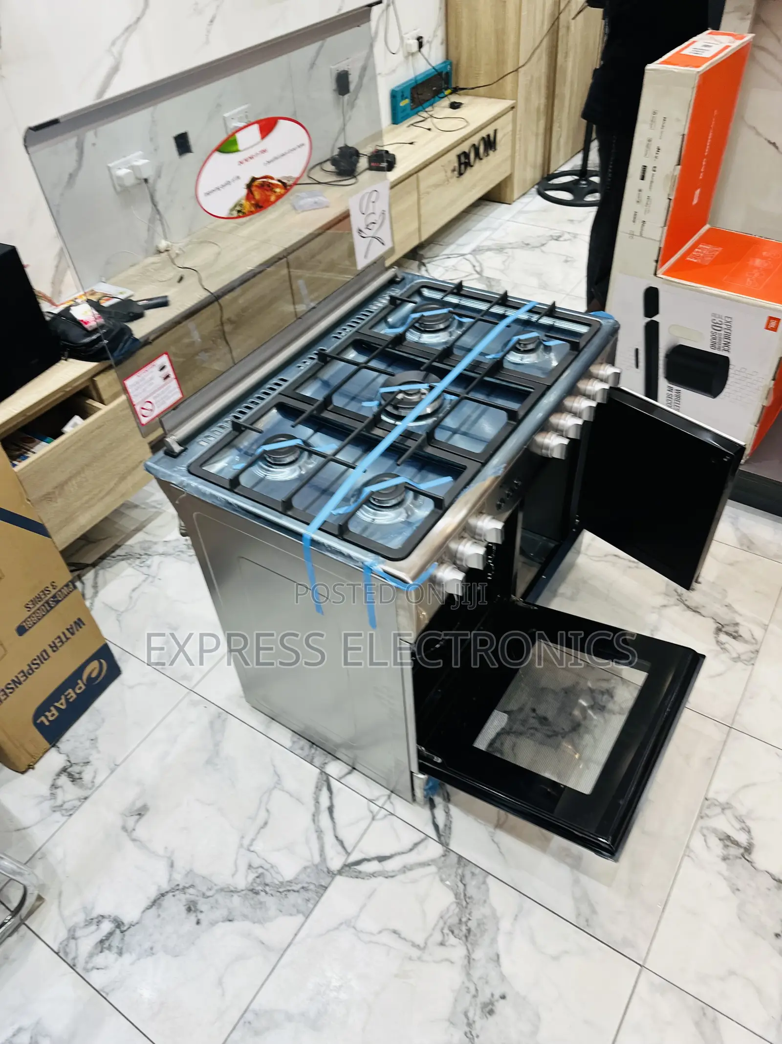 Call and Order for Midea Tech 5burner Oven Rotisserie Sliver