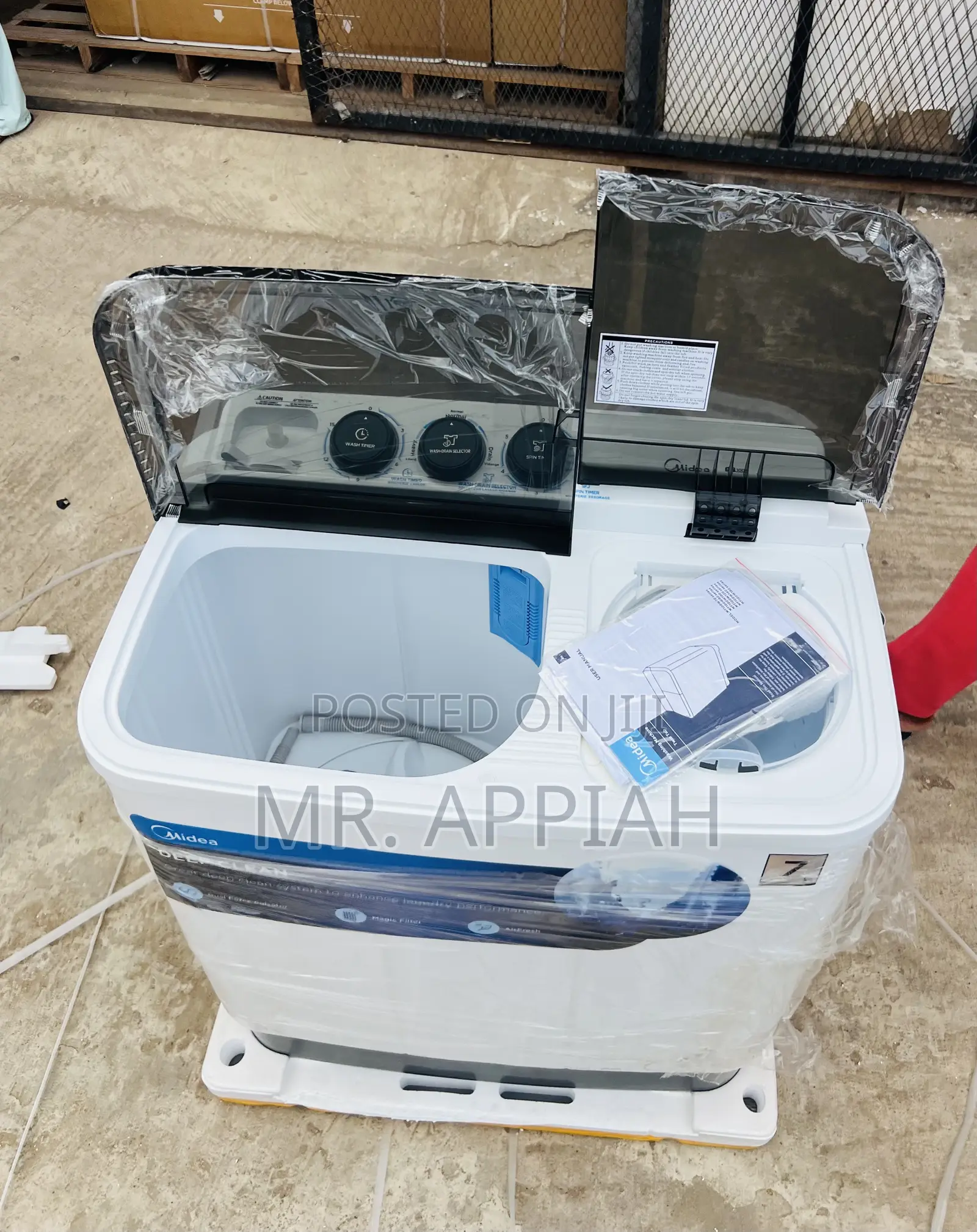 Extremely Durable Midea 7kg Washing Machine With Transparent Lid