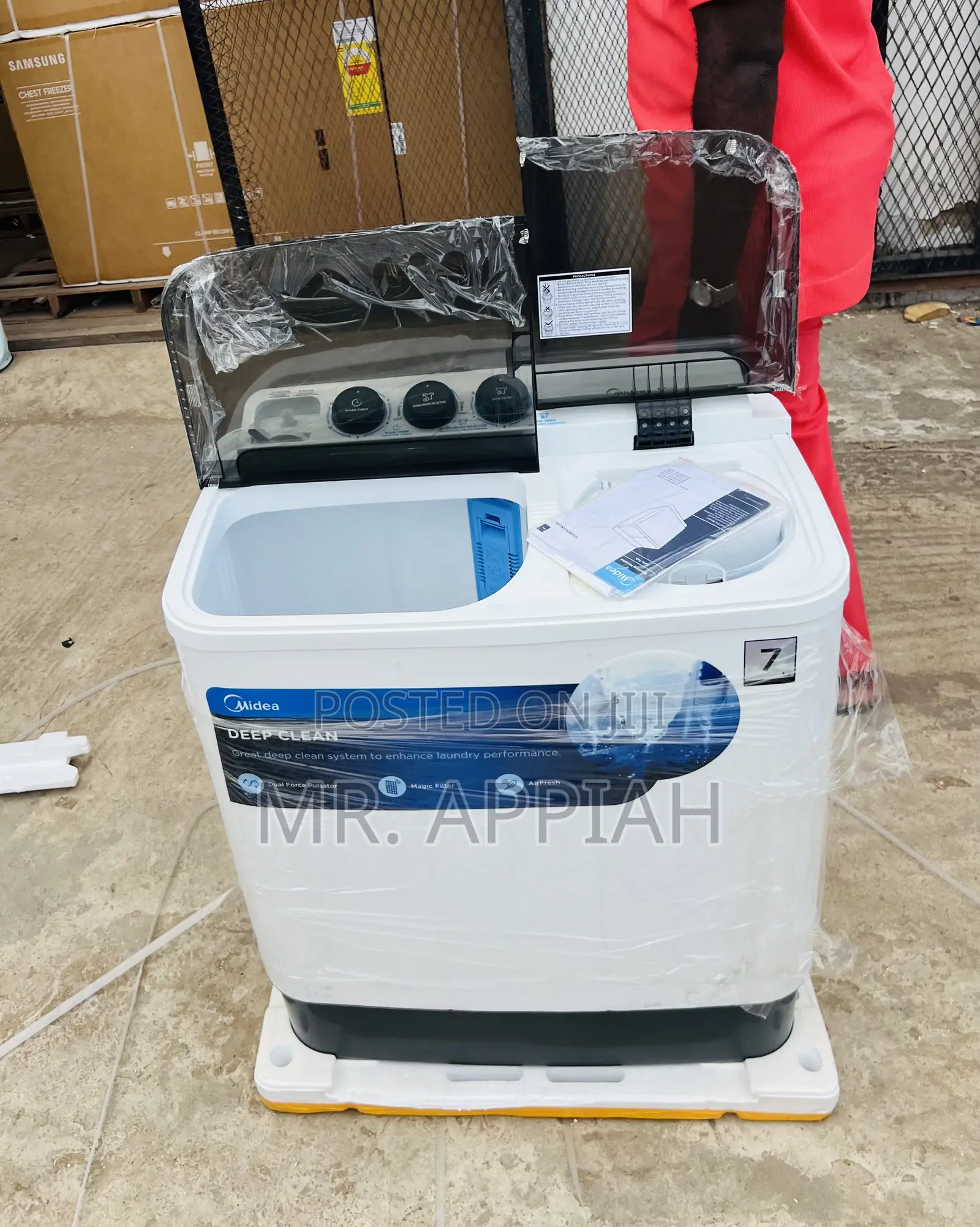 Get Midea 7kg Spin Dry Electric Washing Machine(Semi-Auto)