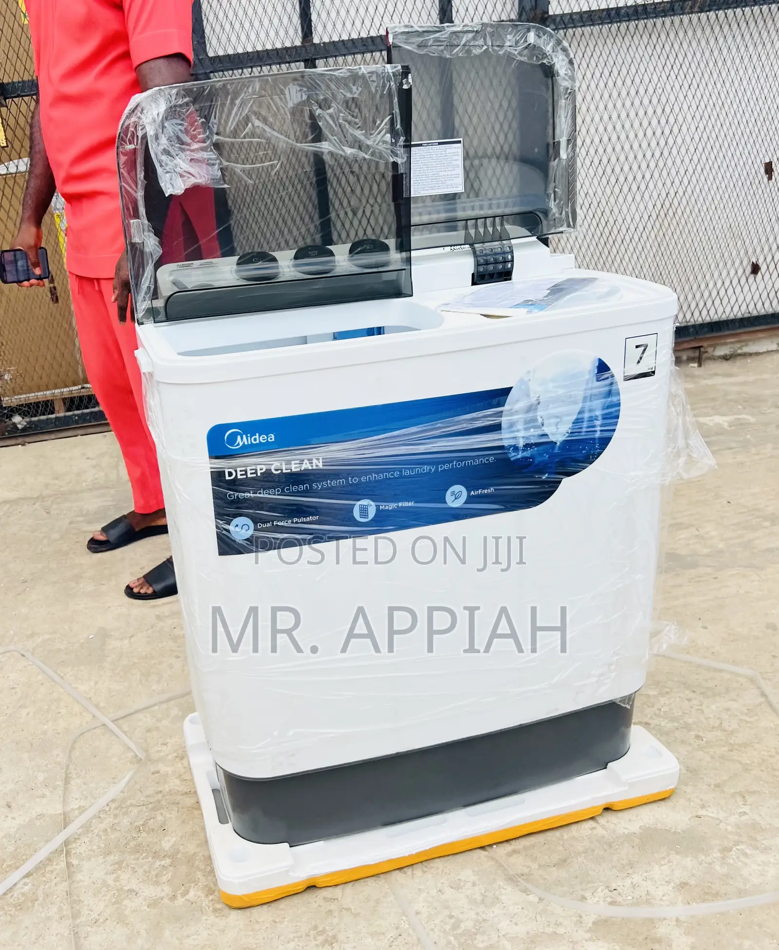 Get Midea 7kg Spin Dry Electric Washing Machine(Semi-Auto)