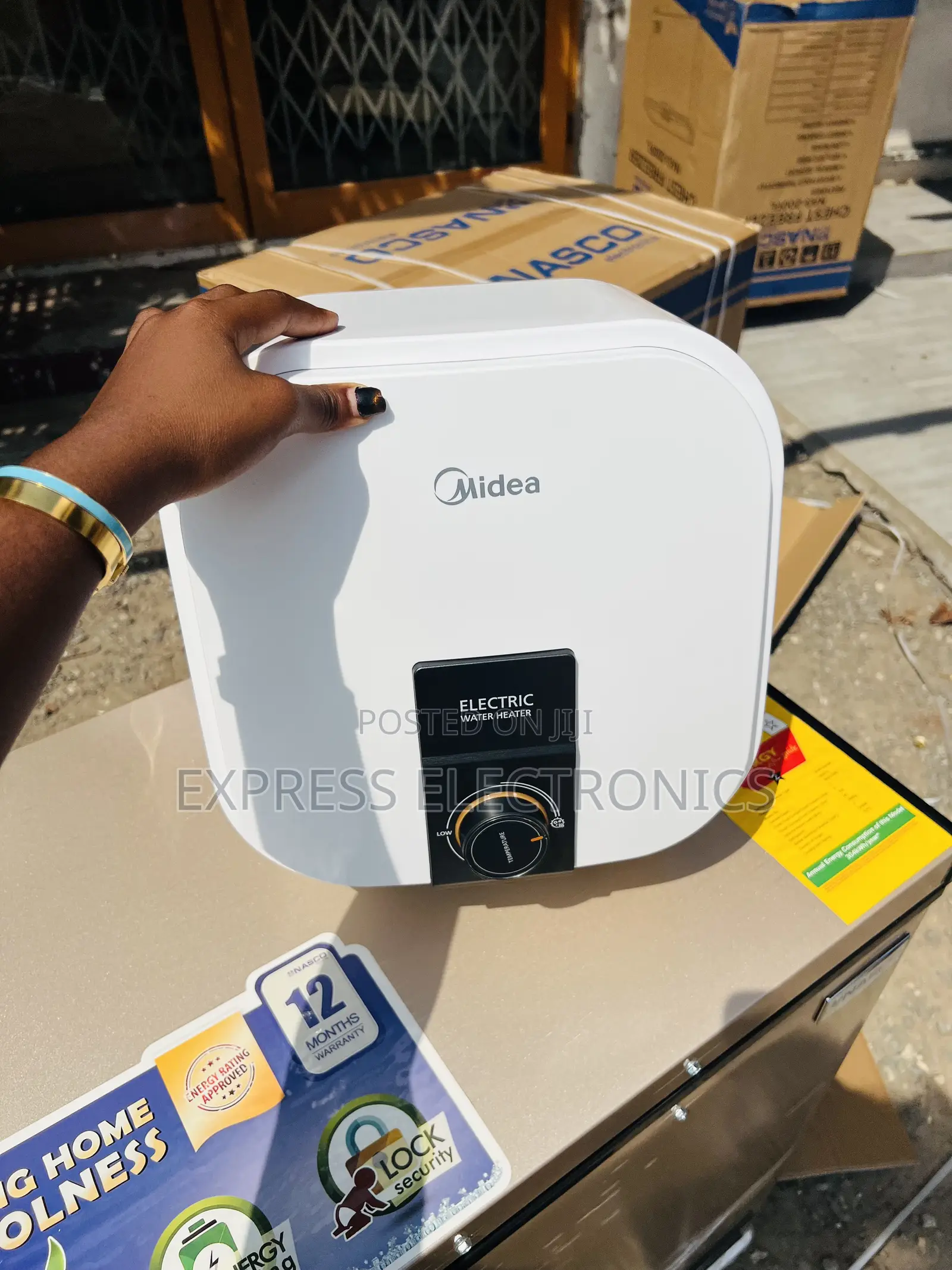 Limited Stock Midea 30l Square Electric Water Heater 2000w [D30-20vd]