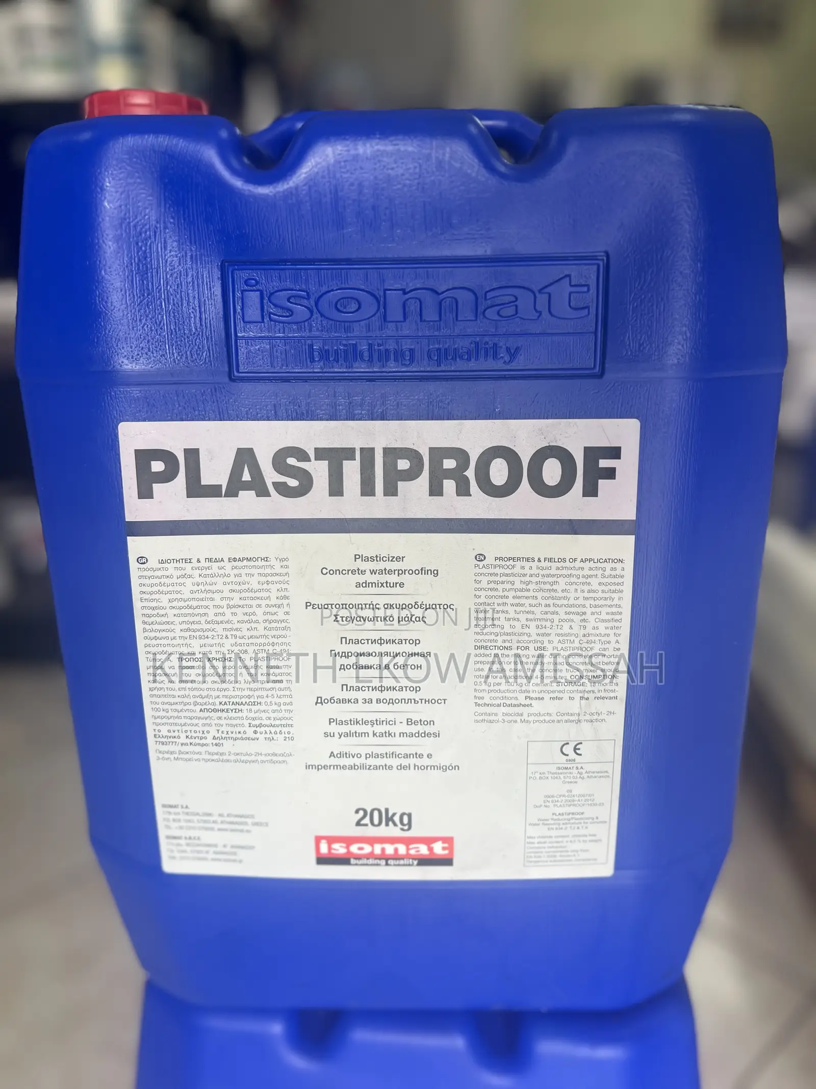 Plasticizer Concrete Waterproofing Admixture 20kg