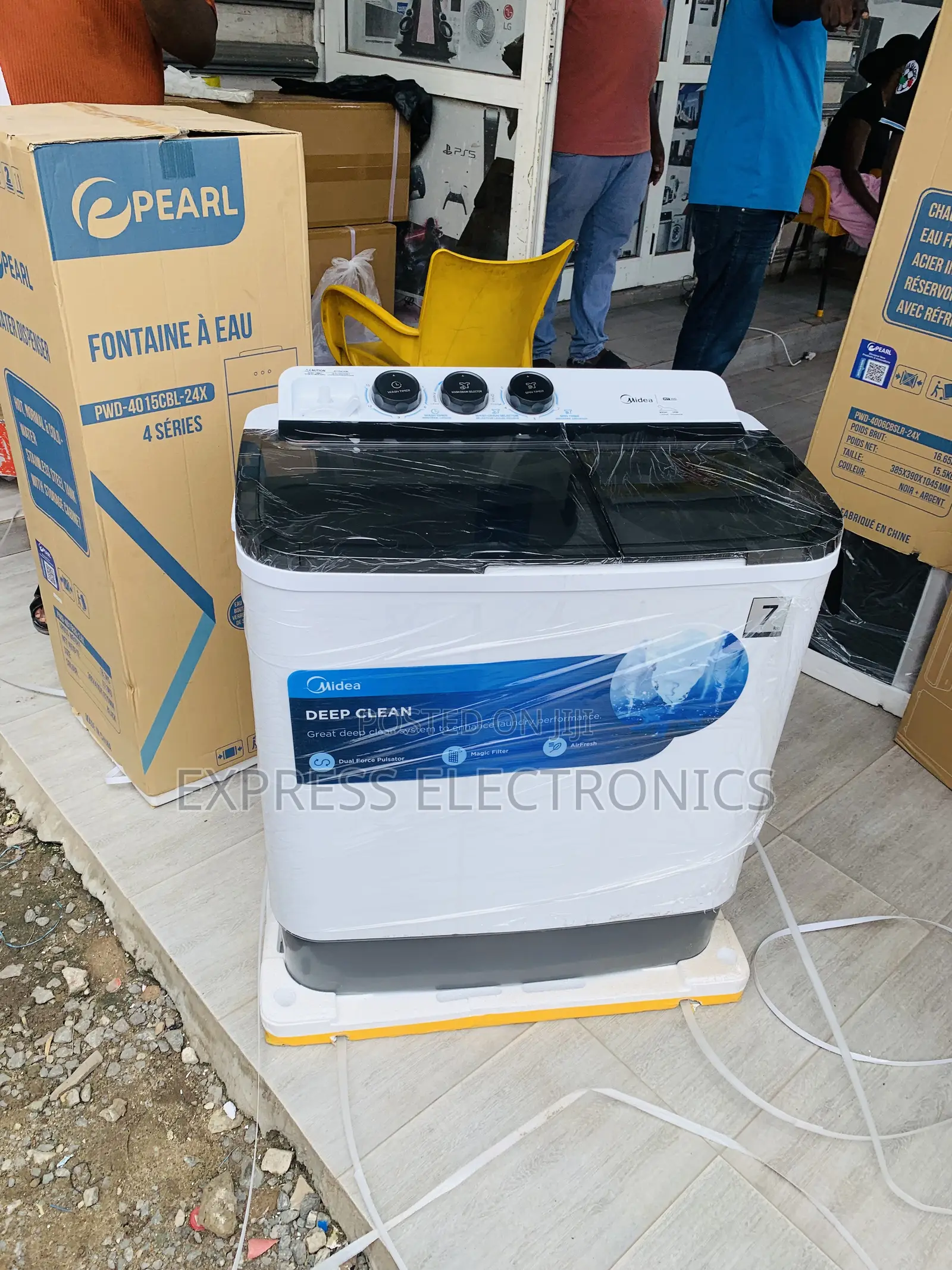 Shop the New Midea 7.0kg Semi Auto Washing Machine Mf100w70/W-Gh
