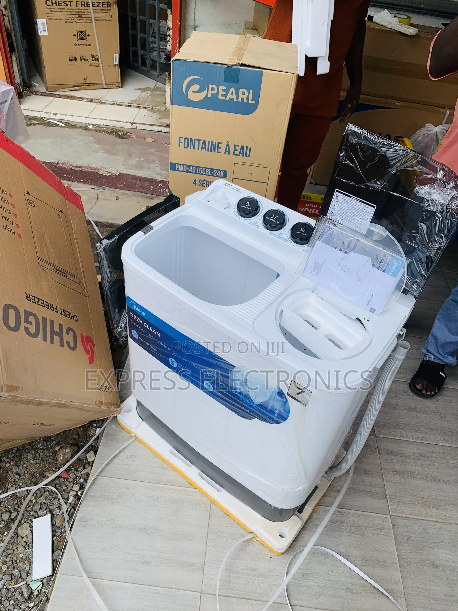 Lovely New Midea 7.0kg Semi Auto Washing Machine Mf100w70/W-Gh