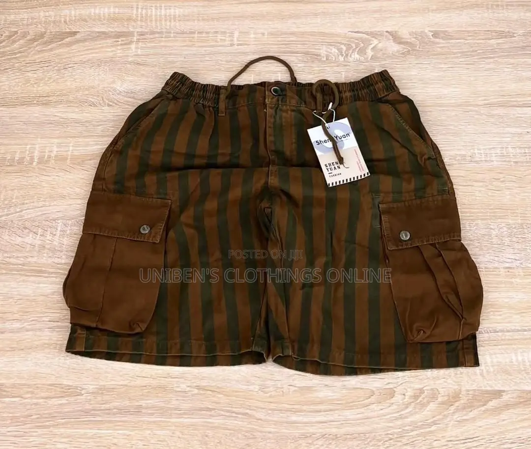 Solid Solid Khaki Sidepock Short Available From Waist 32-38