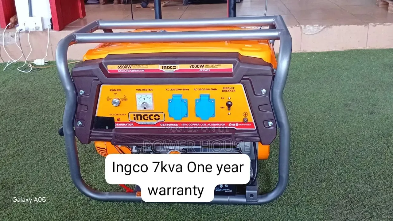 Ingco 7kva Generator – Ideal for Homes, Shops Offices 7kva