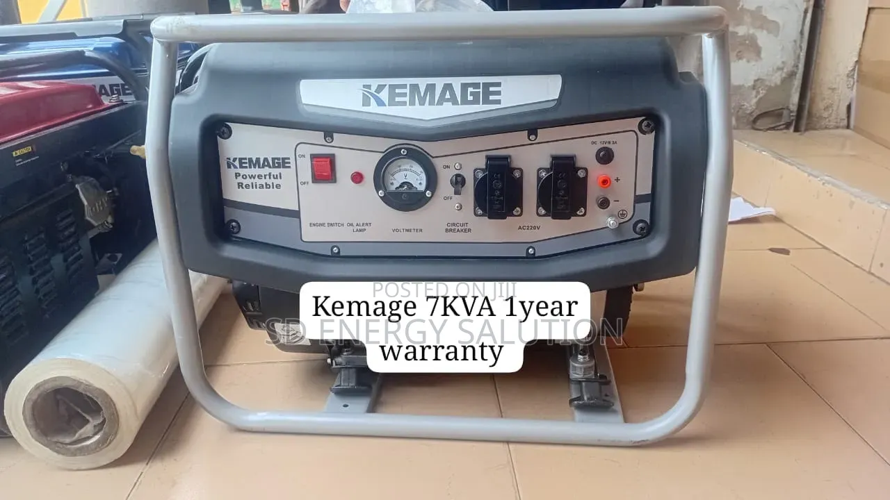 Kemage 7kva Generator Available – Long-Lasting Power Supply 7kva