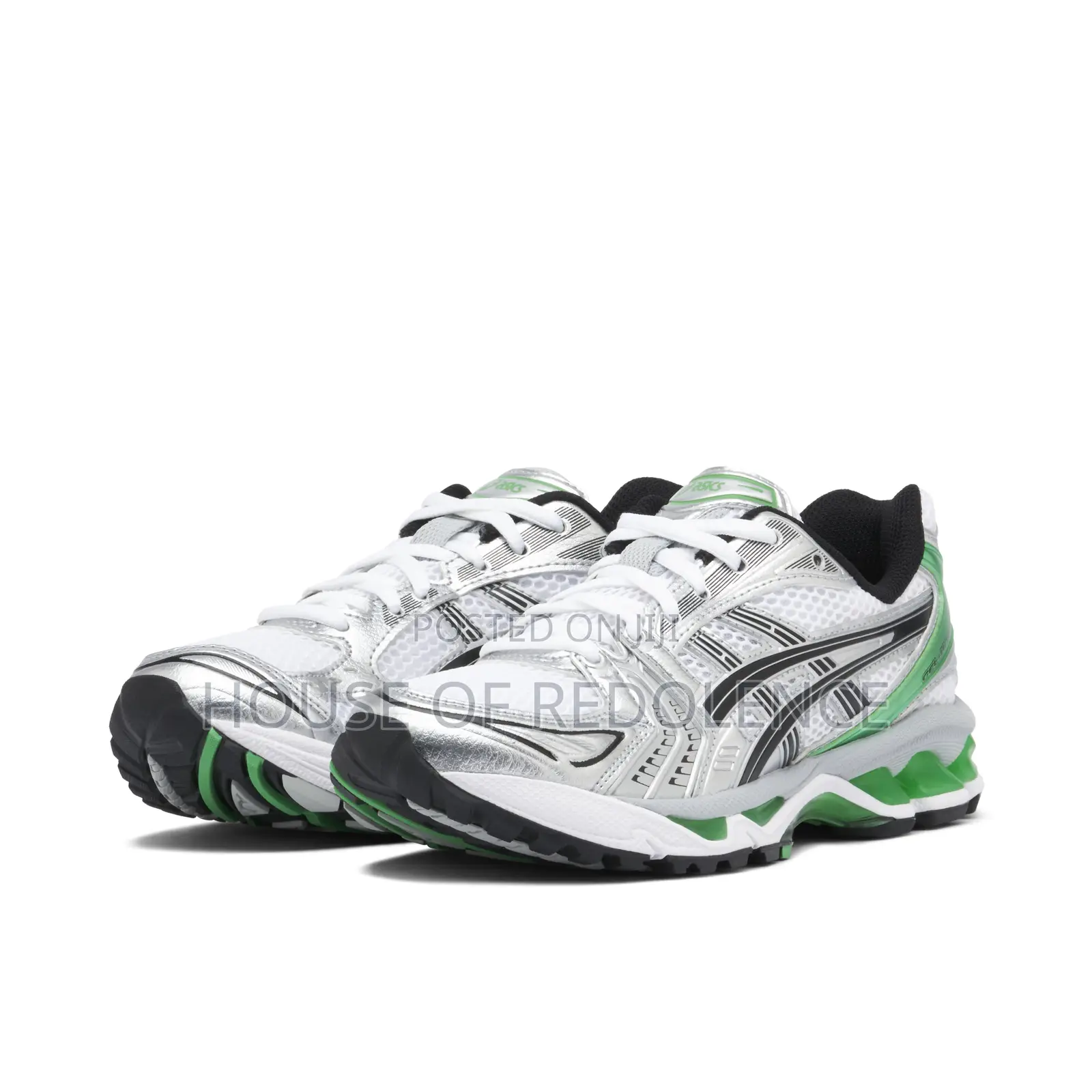 Asics Gel-Kayano 14 White/Malachite Green Sneakers