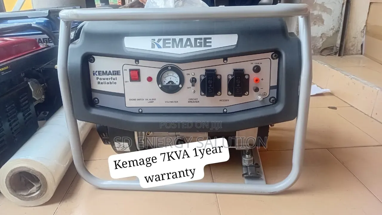Kemage 7kva Petrol Generator Available – Trusted Power Solution 7kva