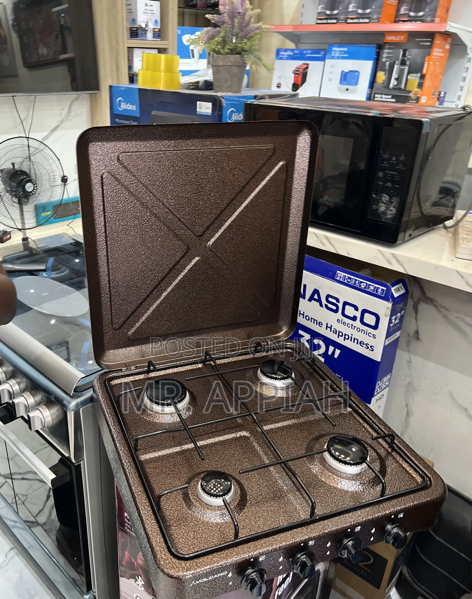 Super Classic Volcano 4 Gas Table Top Cooker(Brown).