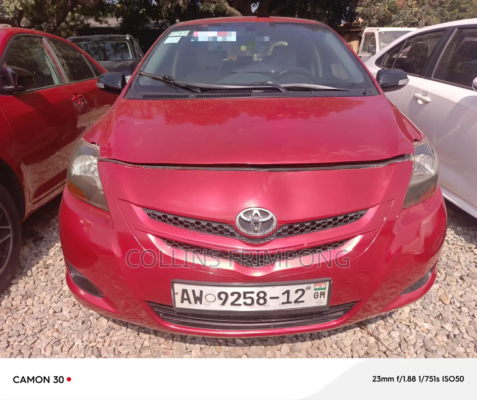 Toyota Yaris 2008 Red