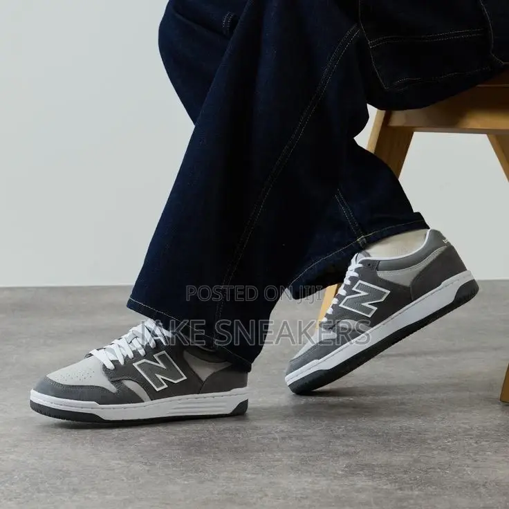 New Balance 480 Grey/White – Classic Low-Top Lifestyle Sneakers