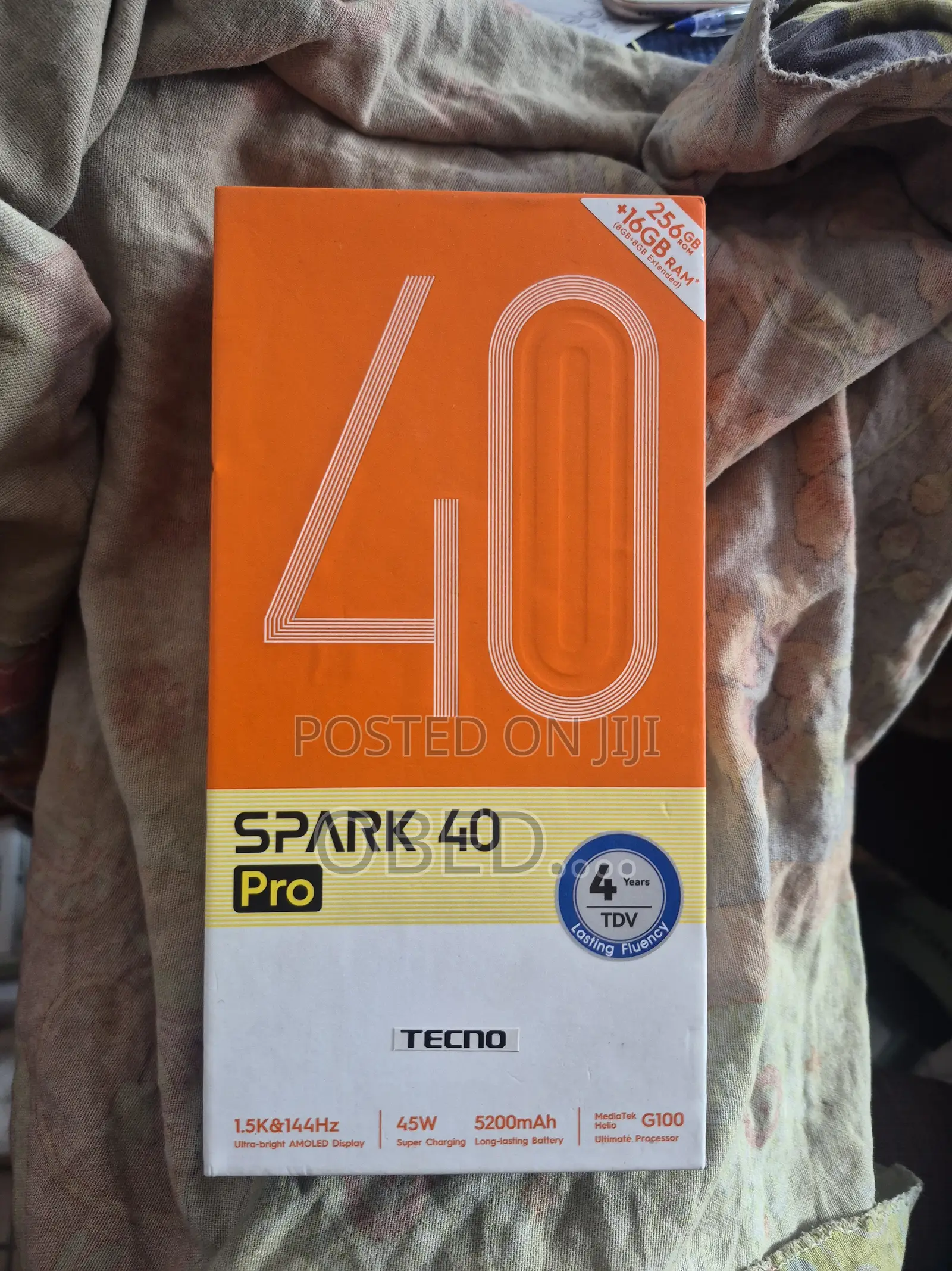 New Tecno Spark 40 Pro 256 GB Black