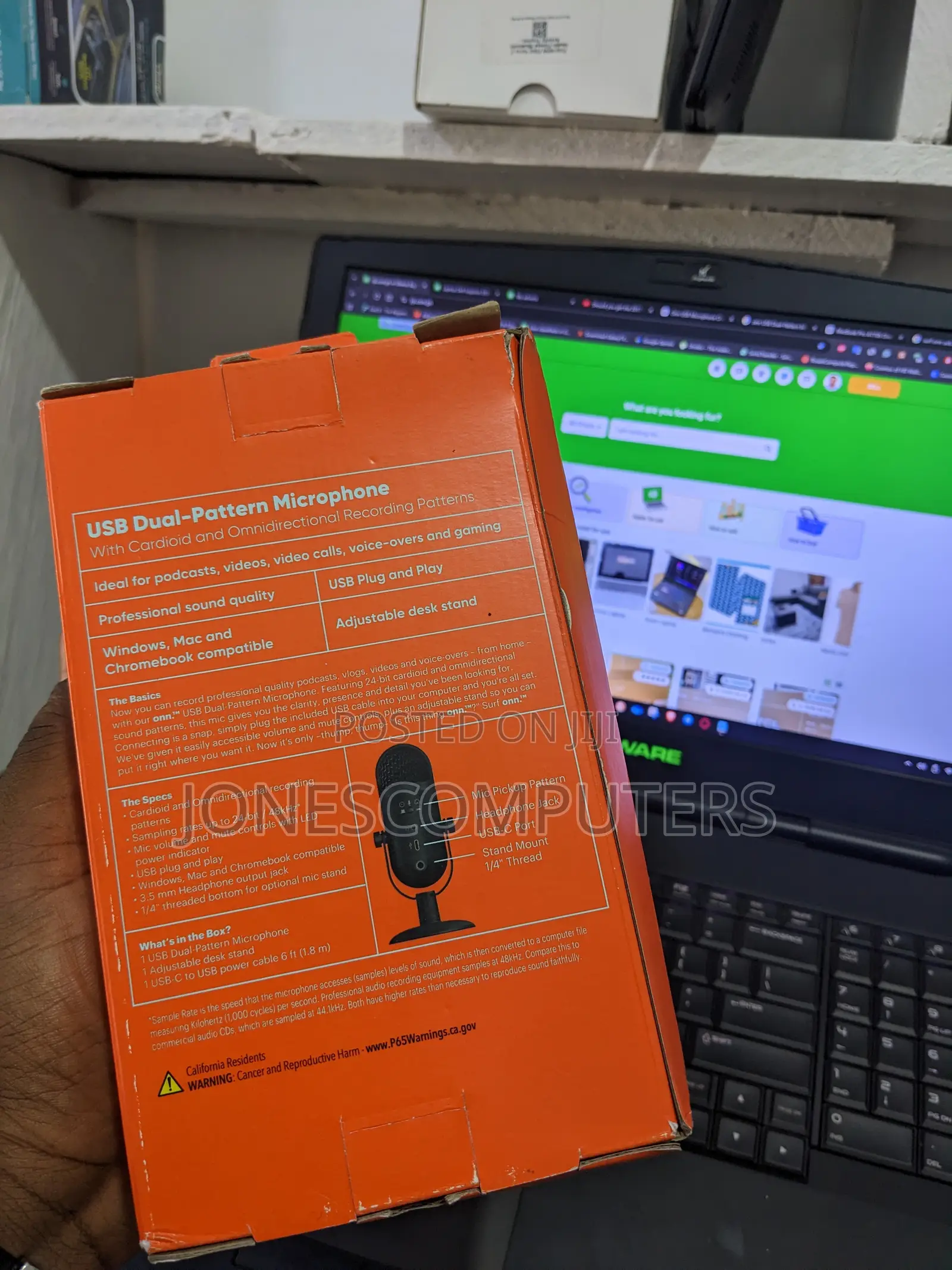 Onn Usb Dual-Pattern Microphone