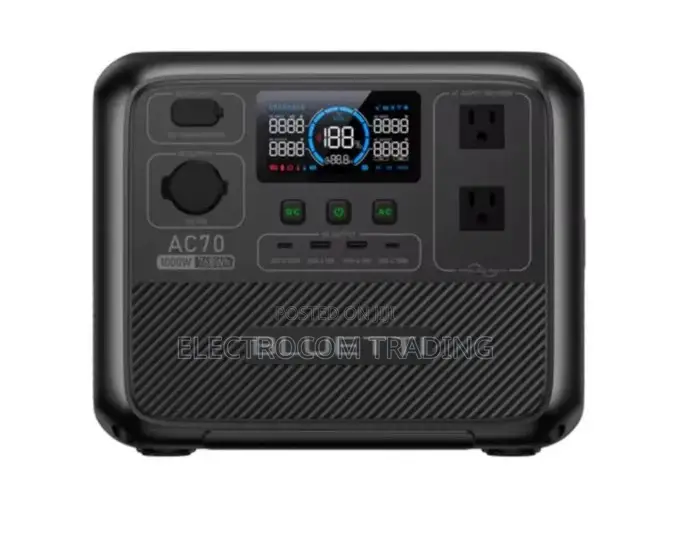 Bluetti Ac70, 1000w, 768wh Lifepo4 Battery, Portable Power Station