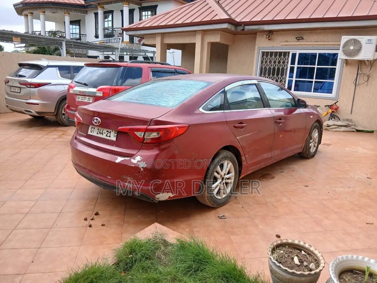 Hyundai Sonata ECO Sedan FWD (1.6L 4cyl 7A) 2017 Red