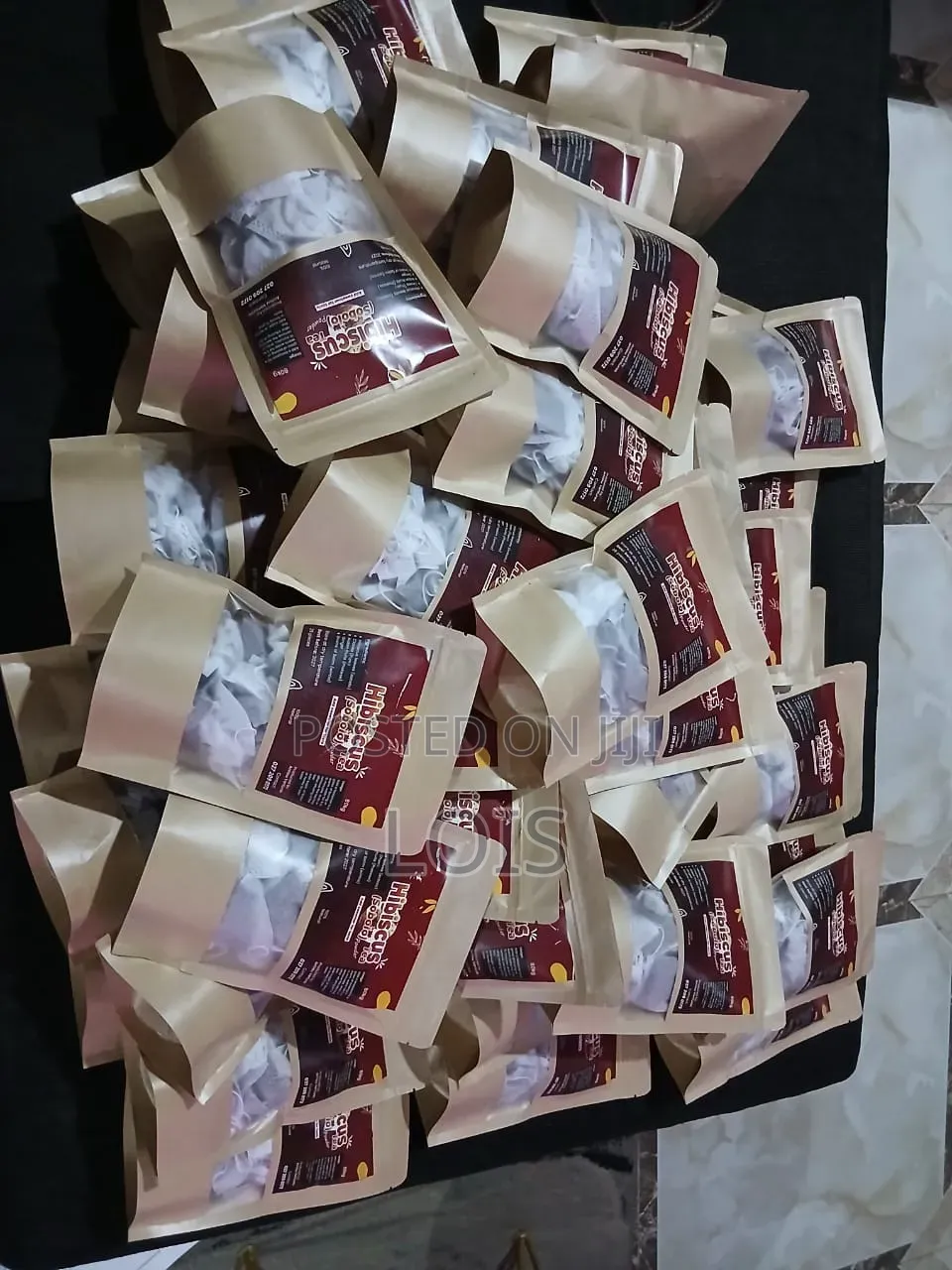 Hibiscus Powder With Ginger in Tea Bag