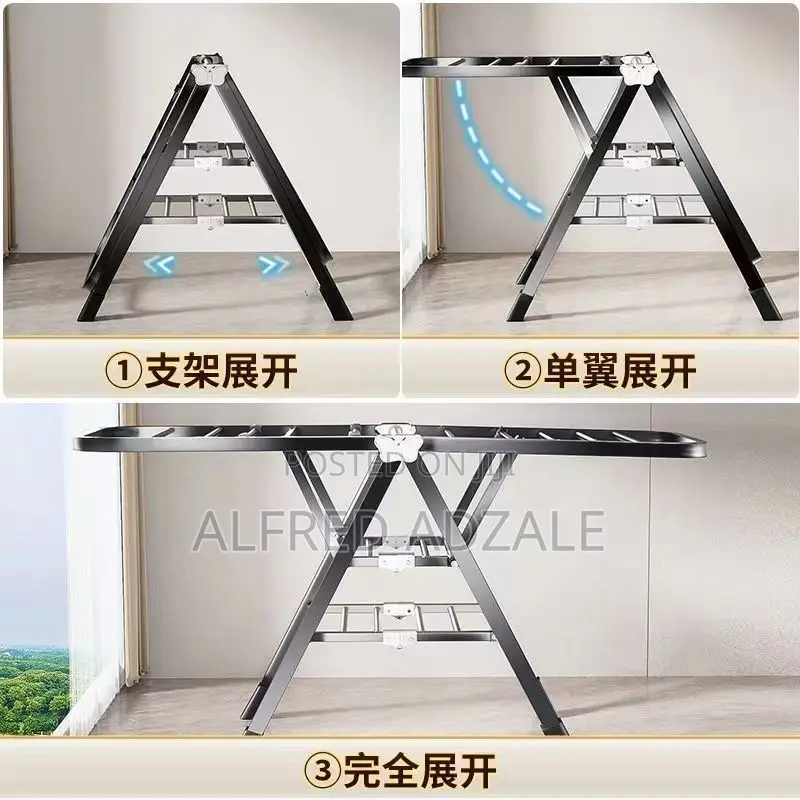 Metallic Foldable Clothes Drying Rack
