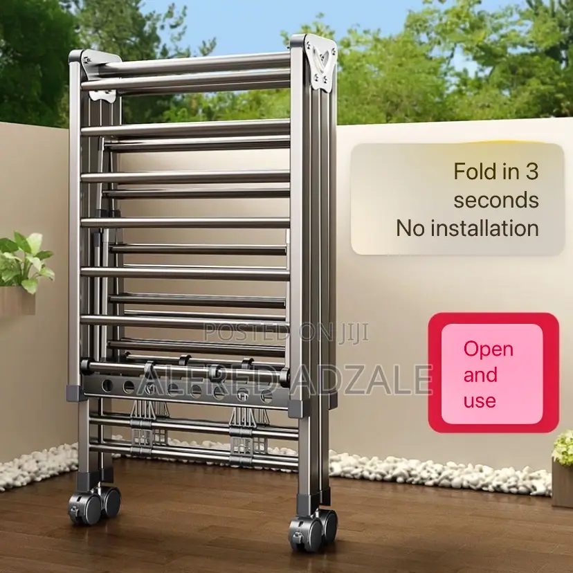 Metallic Foldable Clothes Drying Rack