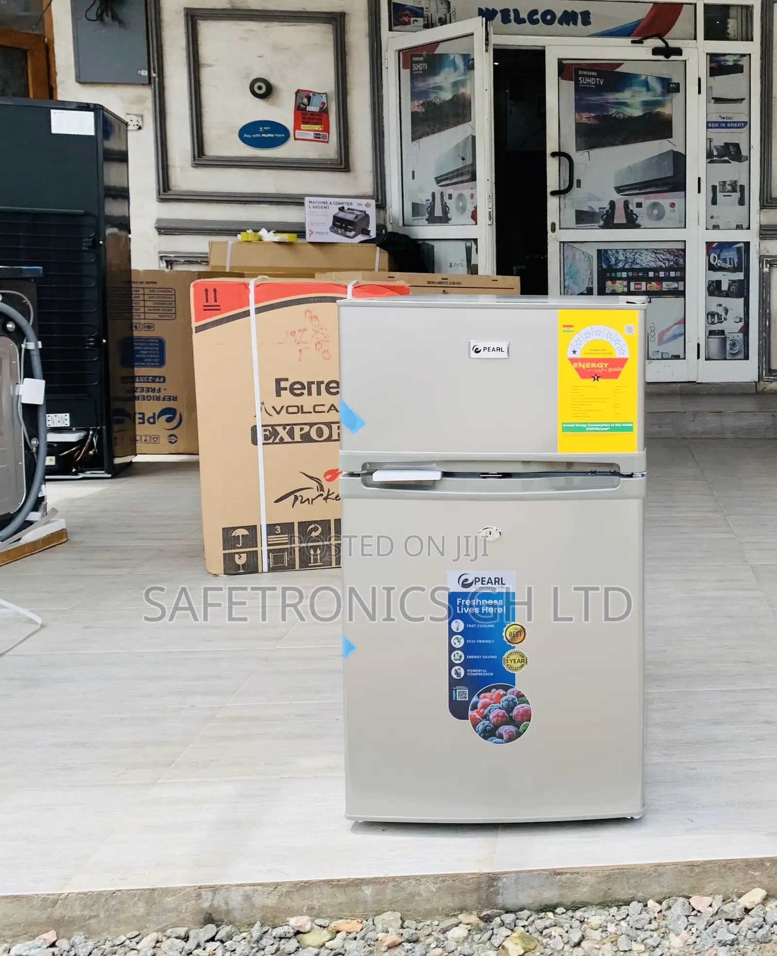Recommend Grey Pearl Pf-235t-1a Double-Door Fridge
