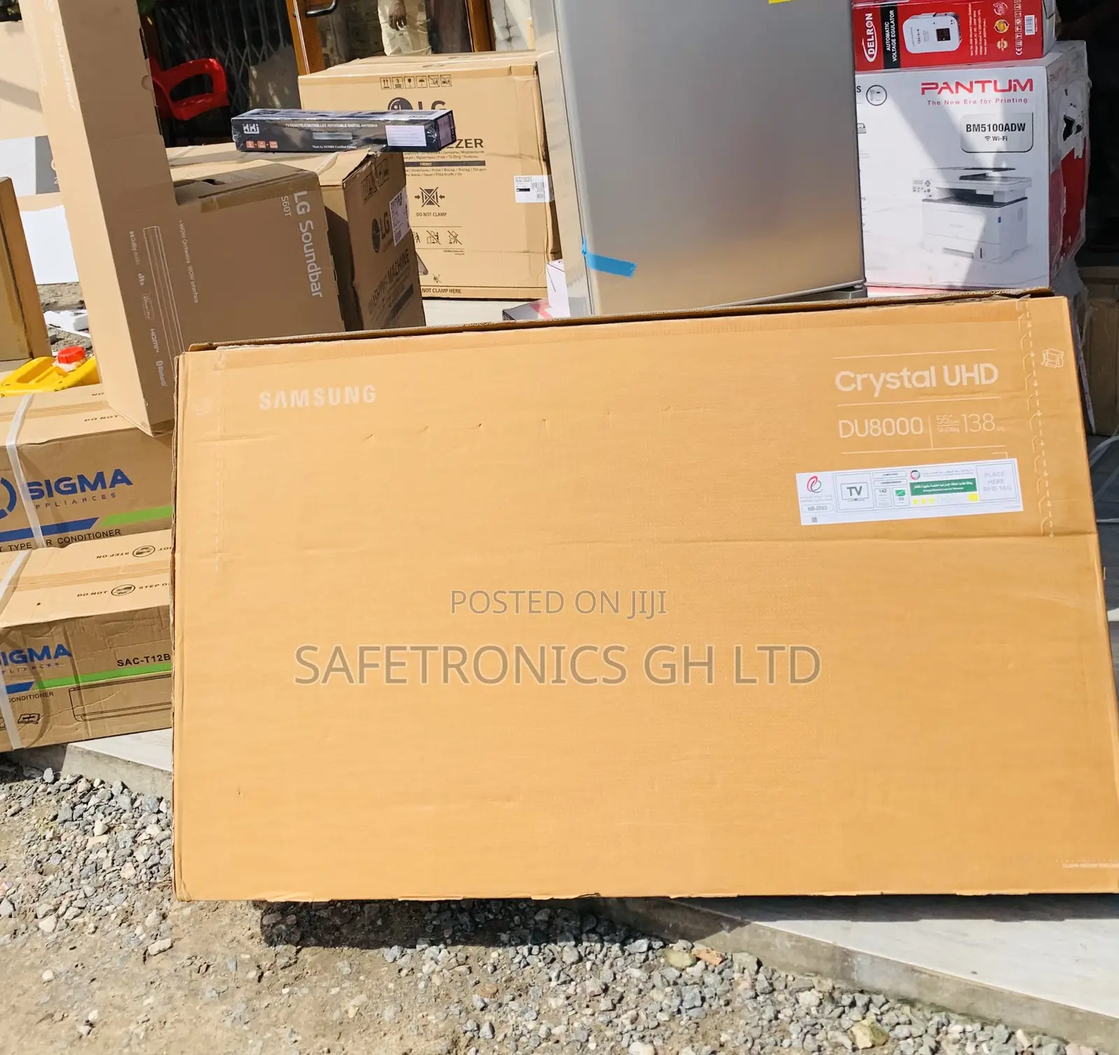 Shop Samsung 55 Inch Crystal Uhd Du8000 Tizen Os Smart Tv