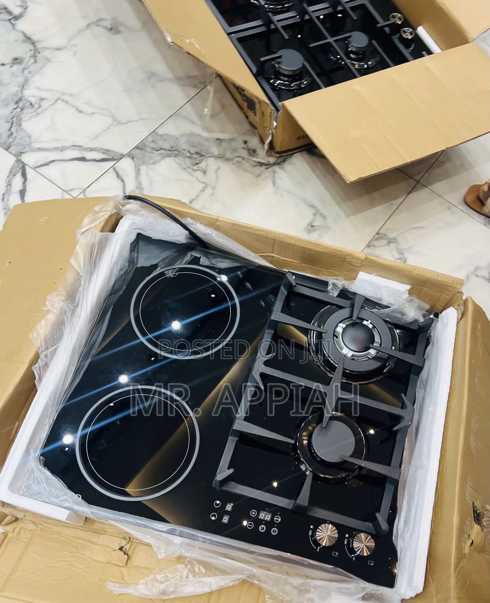 Sleek Slim Kenwood 60cm 2 Gas + 2 Electric Hob(Glass) 