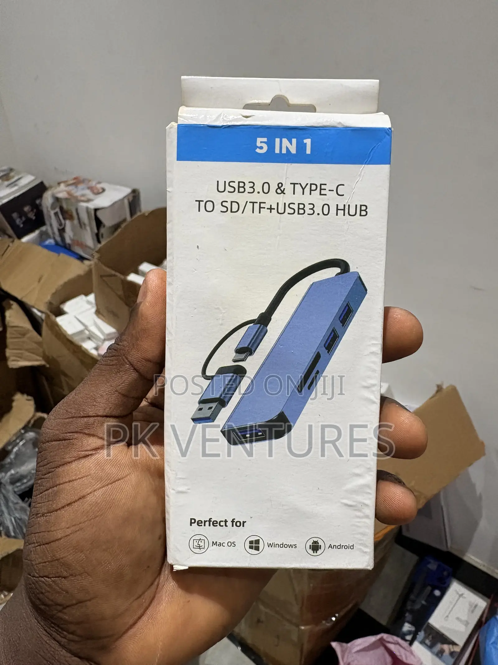 5 in 1 Usb3.0 Type-C to Sd/Tf+Usb3.0 Hub