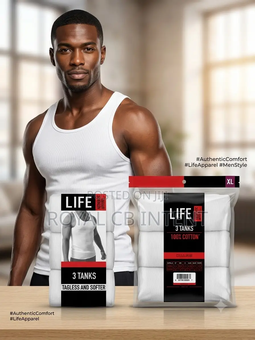 Men's White Tanks