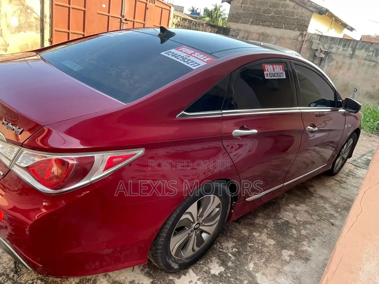 Hyundai Sonata Hybrid 2012 Red