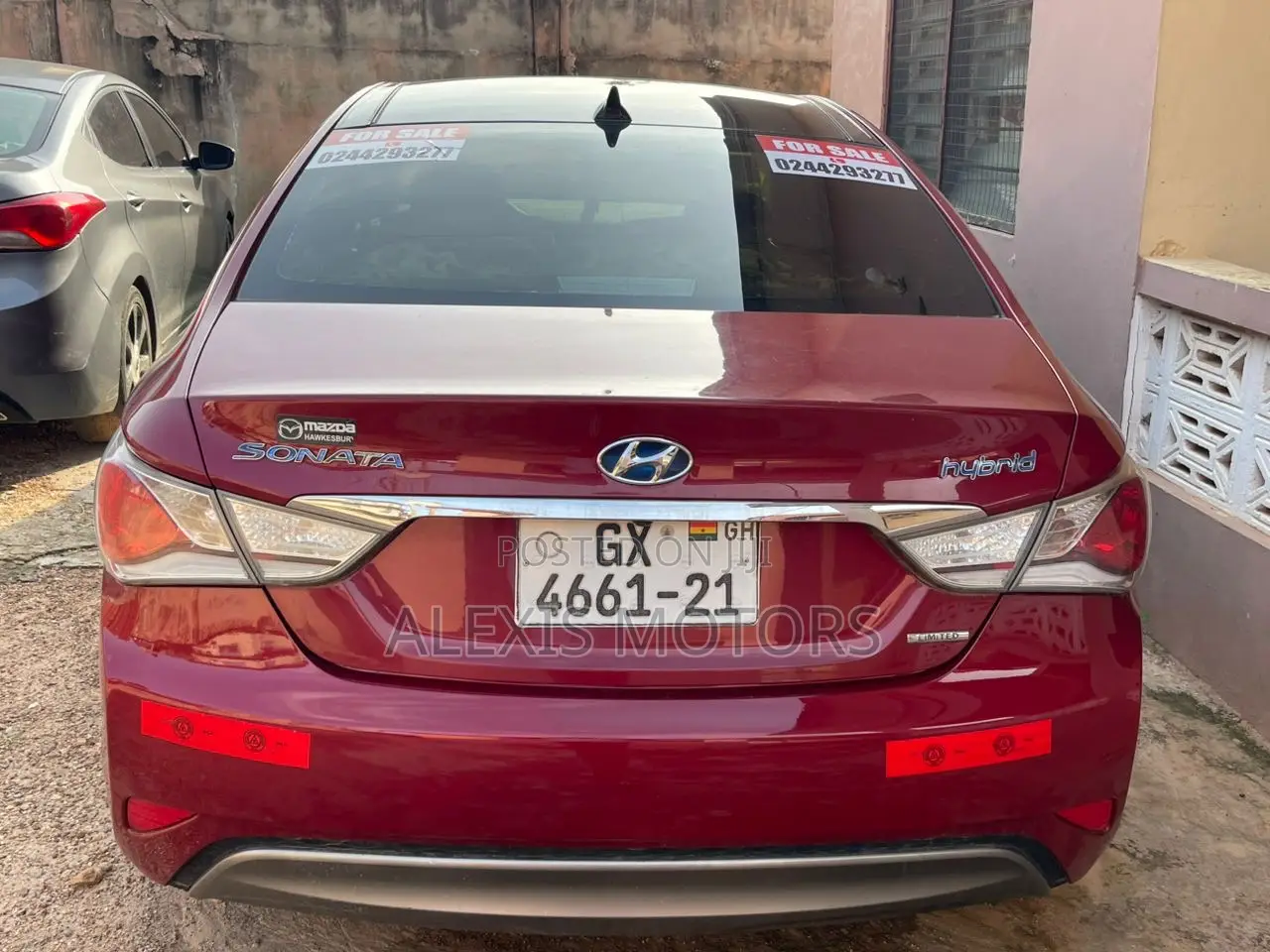 Hyundai Sonata Hybrid 2012 Red