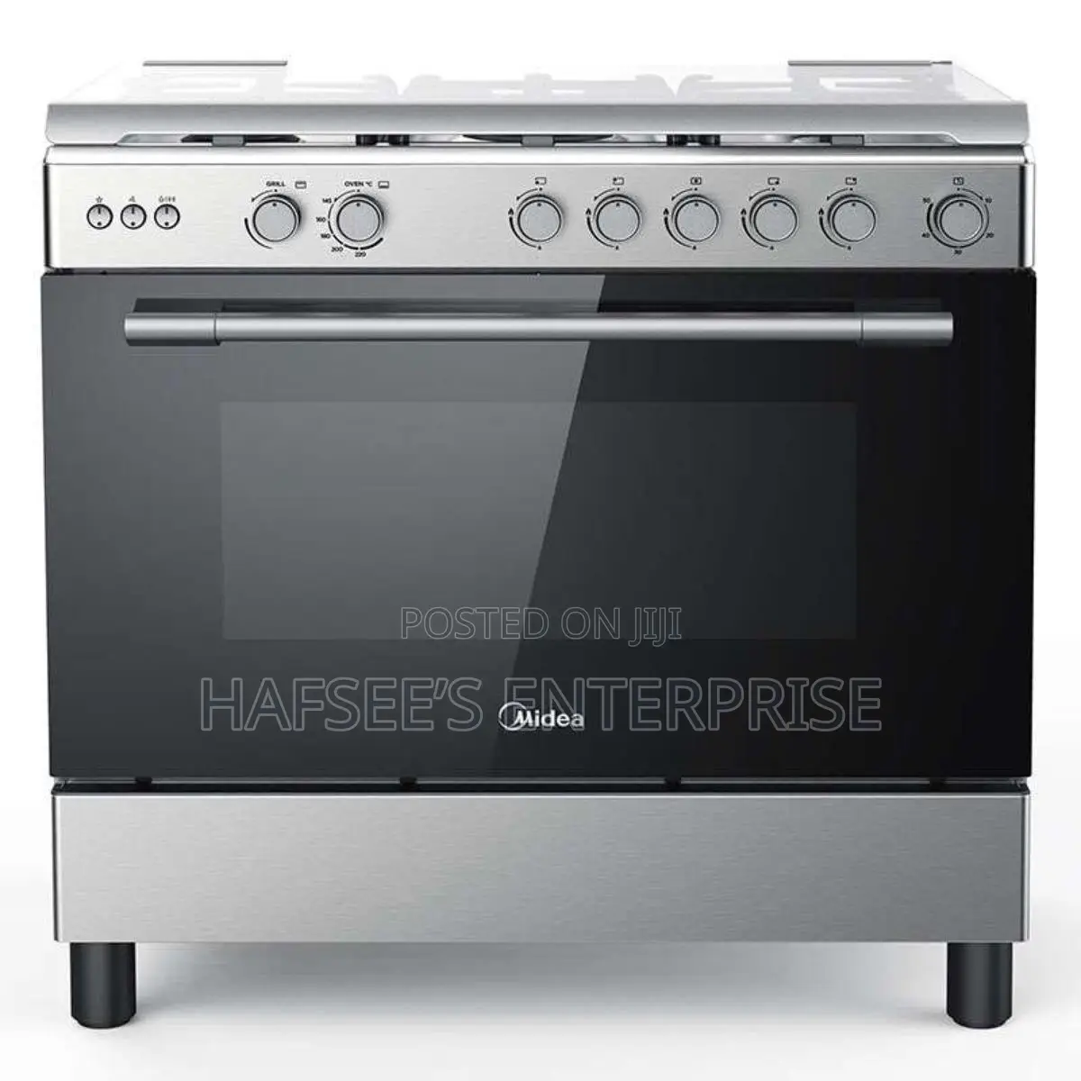 Midea 5 Gas Burner With Oven and Grill