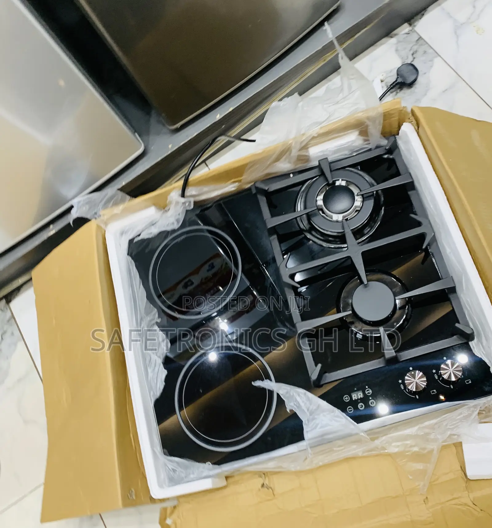 Get Accurate Kenwood 2+2 60cm Inbuilt Gas Electric Cooker Hob