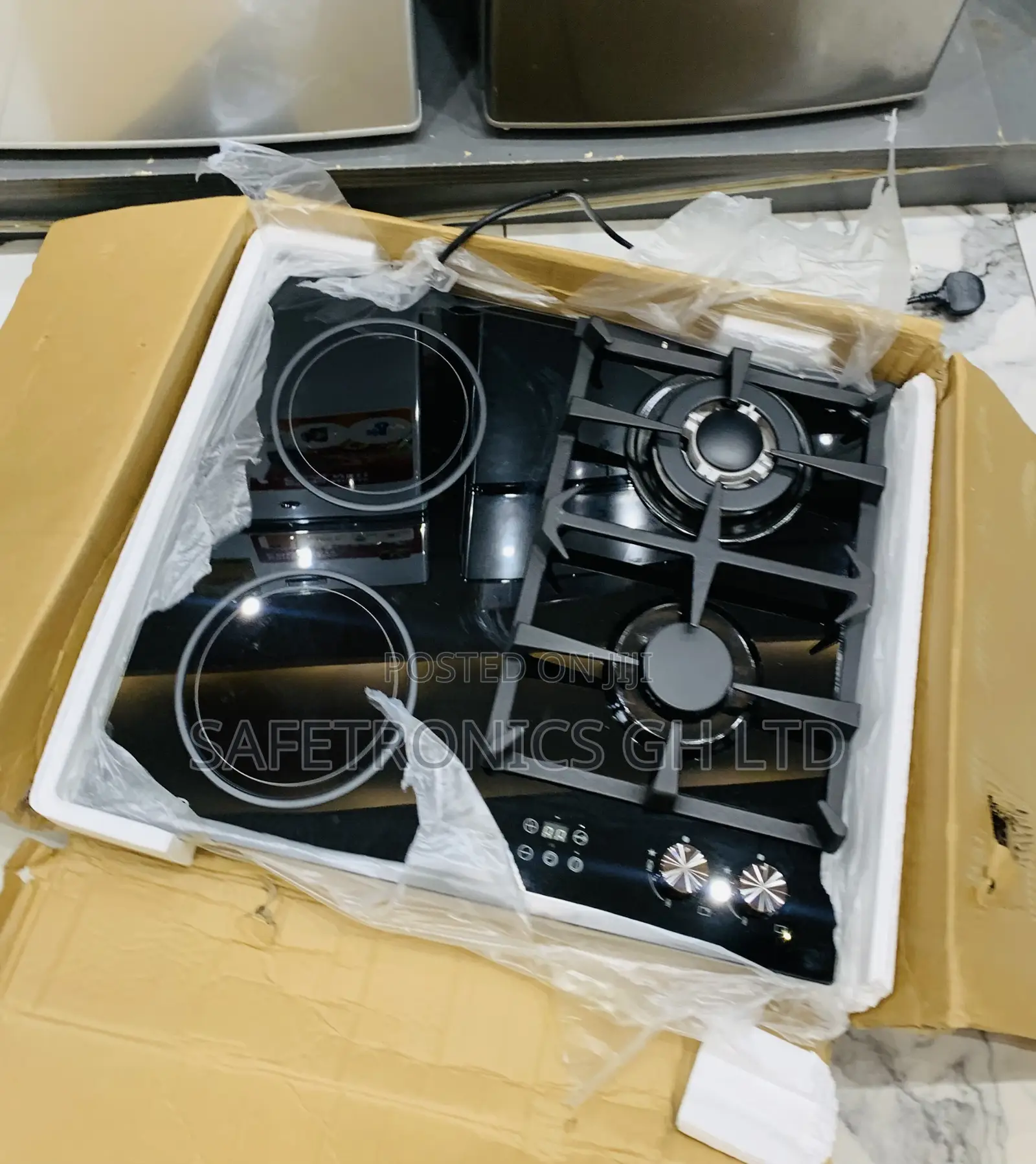 Get Accurate Kenwood 2+2 60cm Inbuilt Gas Electric Cooker Hob