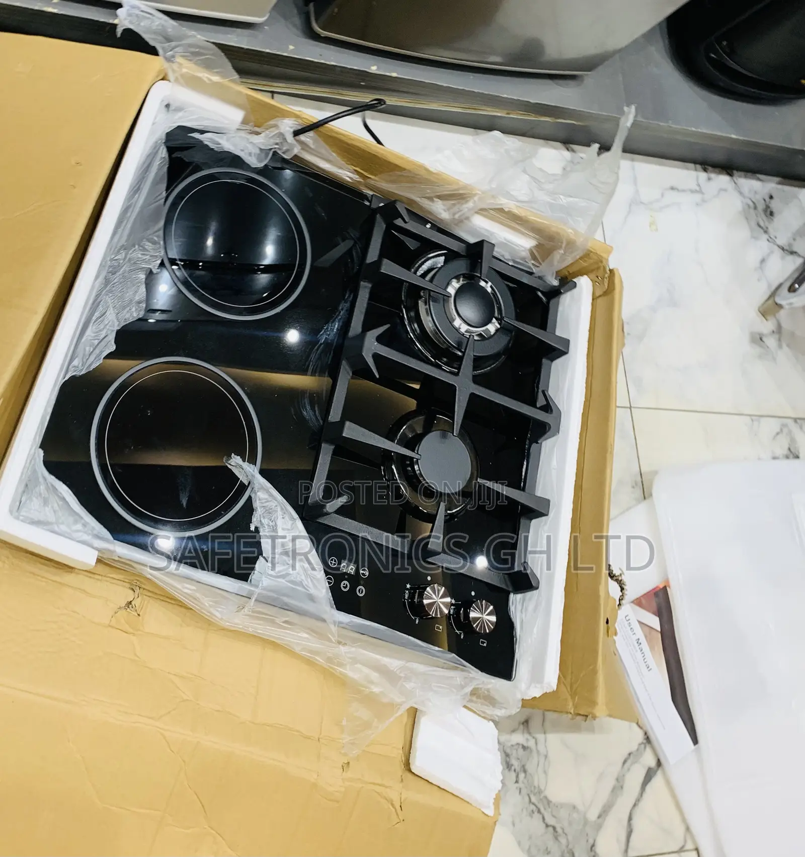 High Efficiency Kenwood 60cm Inbuilt Gas Electric Cooker Hob
