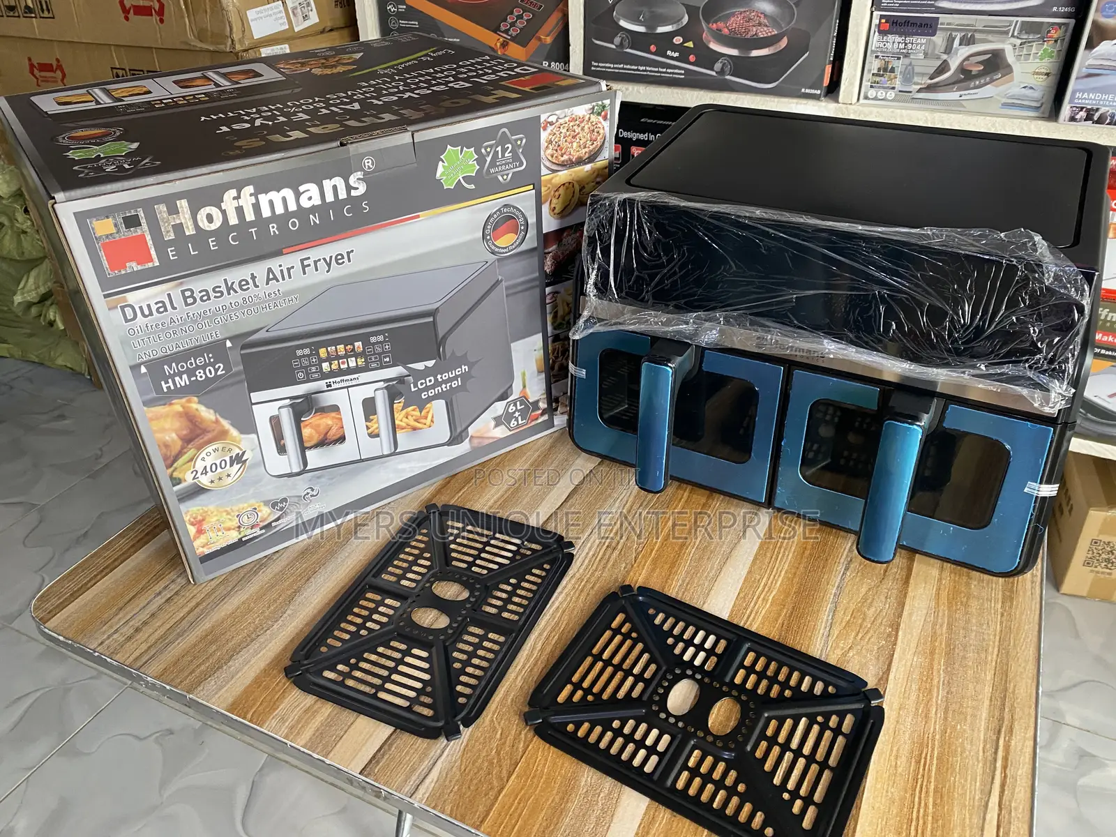 Hoffmans 12l Double Air Fryer