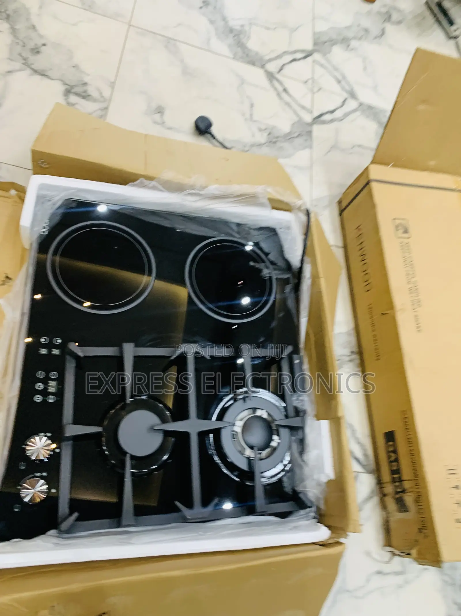 Quality Sleek Black Kenwood Gas Electric Cooker Built in 2-2